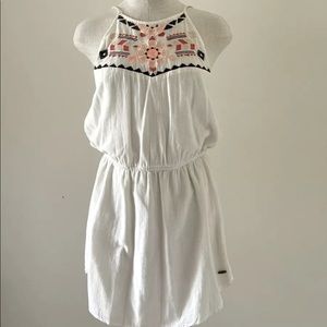 Rip Curl ladies casual dress with embroidered halter neck- size small